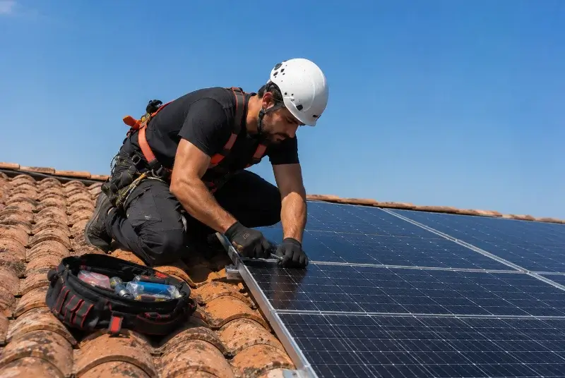 Maintenance et monitoring de panneaux solaires à Brielles
